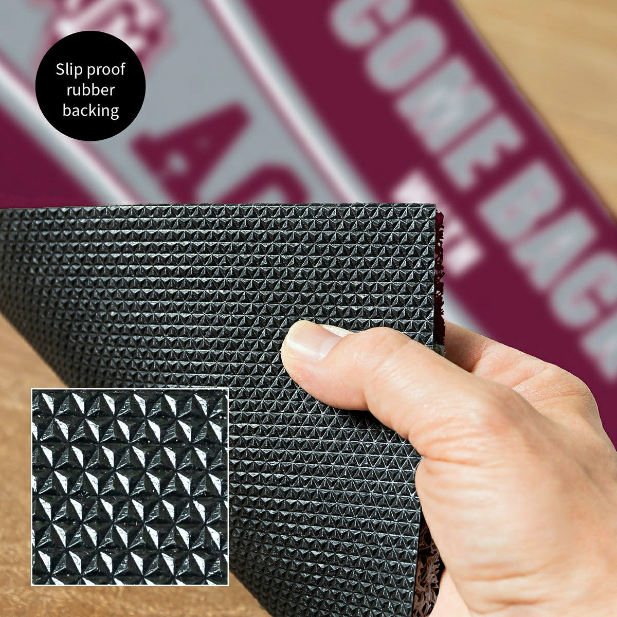 28" x 16" PVC Trapper Mat, Come Back with Tickets, Texas A&M, Collegiate