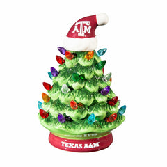 8" LED Ceramic Christmas Tree, Texas A&M, Collegiate, Home
