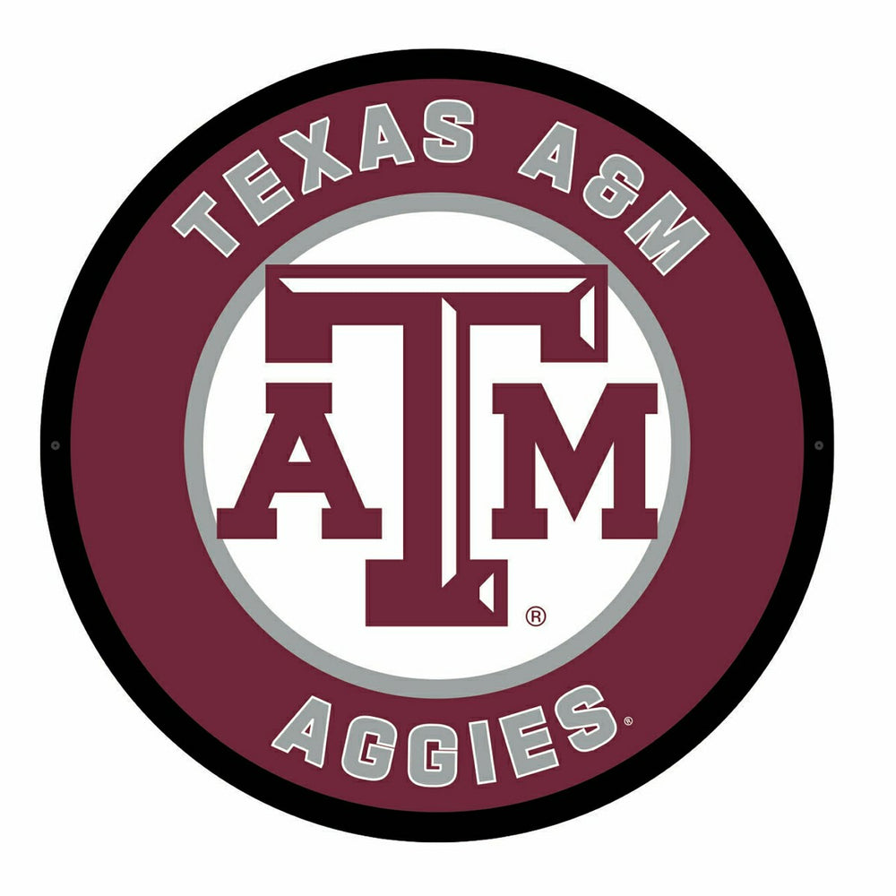 LED Wall Decor, Round, Texas A&M, Collegiate, Home