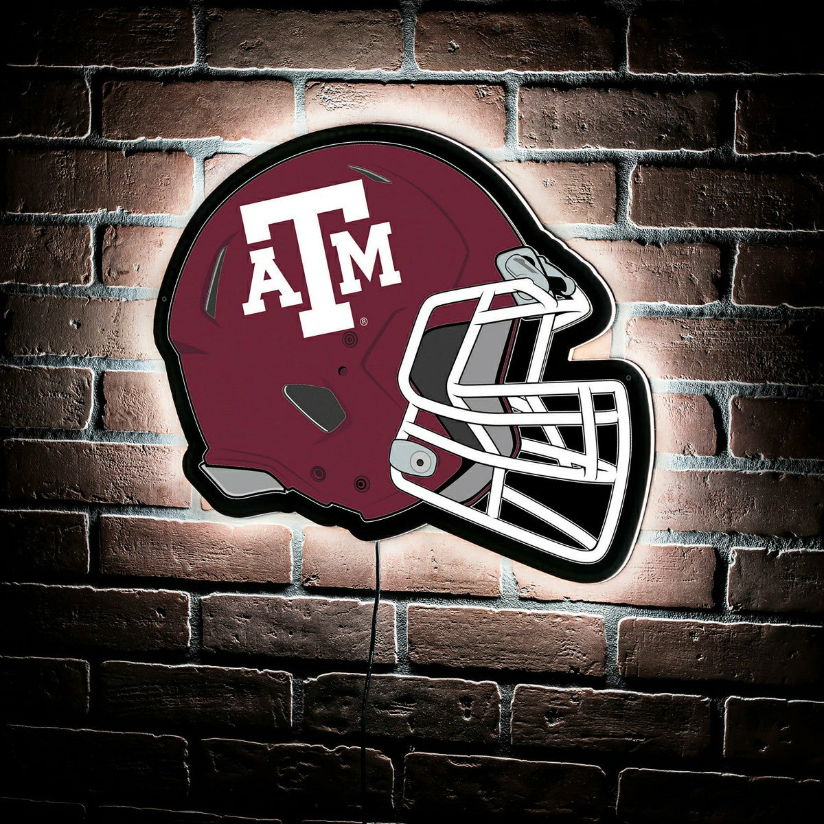 LED Wall Decor, Helmet, Texas A&M, Collegiate, Home