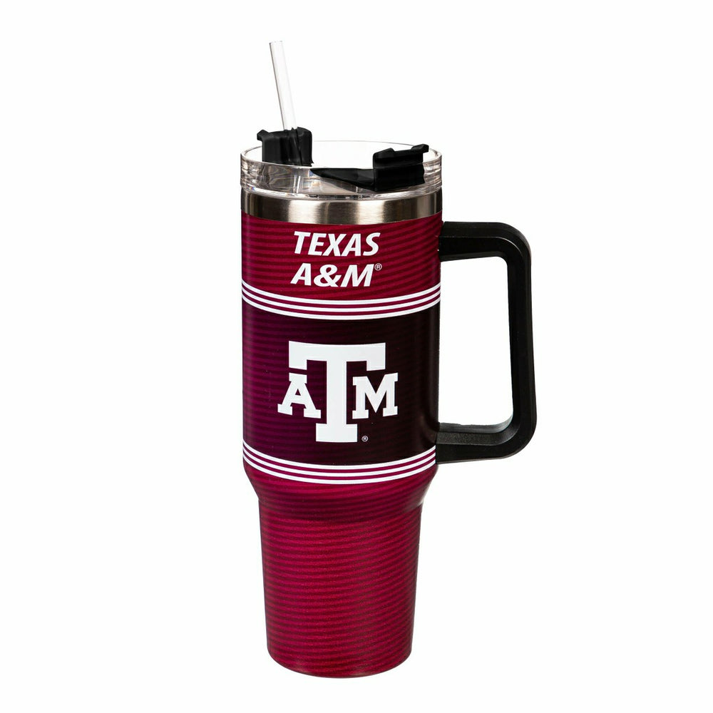 40oz Stainless Steel Canyon Cup w/ Straw, Texas A&M, Collegiate, Home