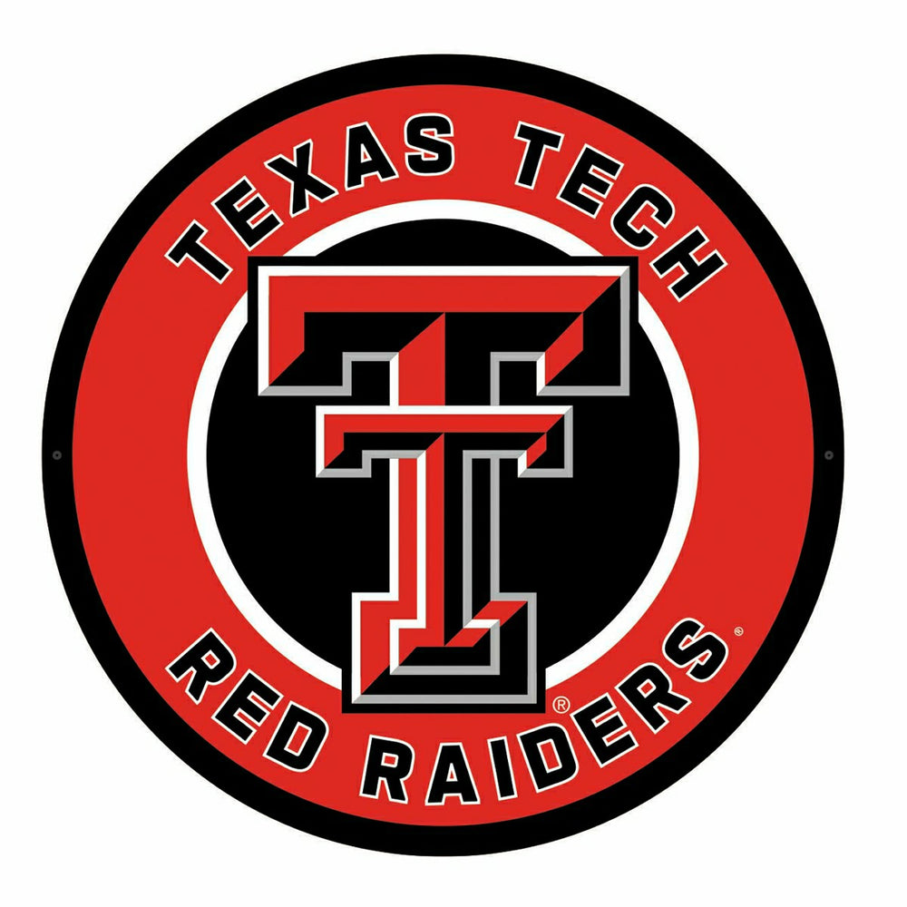 LED Wall Decor, Round, Texas Tech University, Collegiate, Home