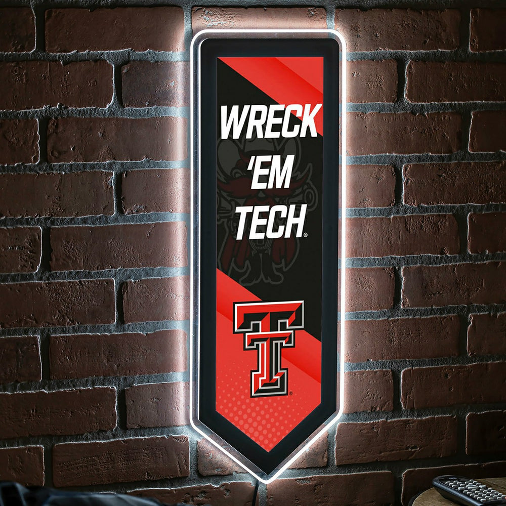 LED Wall Decor, Pennant, Texas Tech University, Collegiate, Home