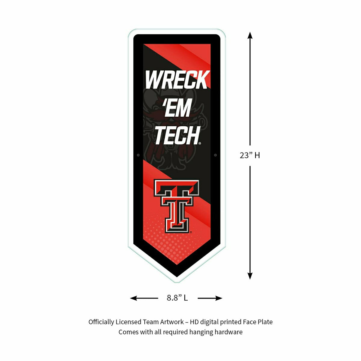 LED Wall Decor, Pennant, Texas Tech University, Collegiate, Home