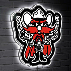 LED Wall Decor, Glazelite, College Mascot, Texas Tech University, Collegiate, Home