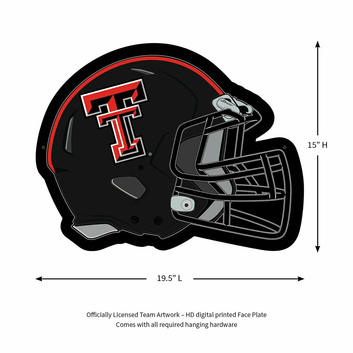 LED Wall Decor, Helmet, Texas Tech University, Collegiate, Home