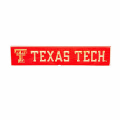 Texas Tech University Engraved Wood Sign, 3.5" x 18", Collegiate, Home