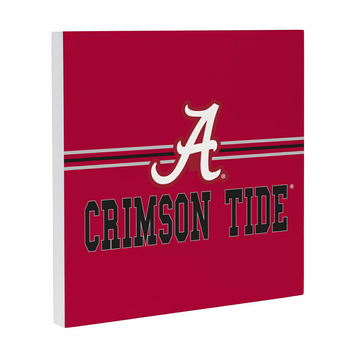 University of Alabama Wood Wall Sign, 12x12, Collegiate, Home