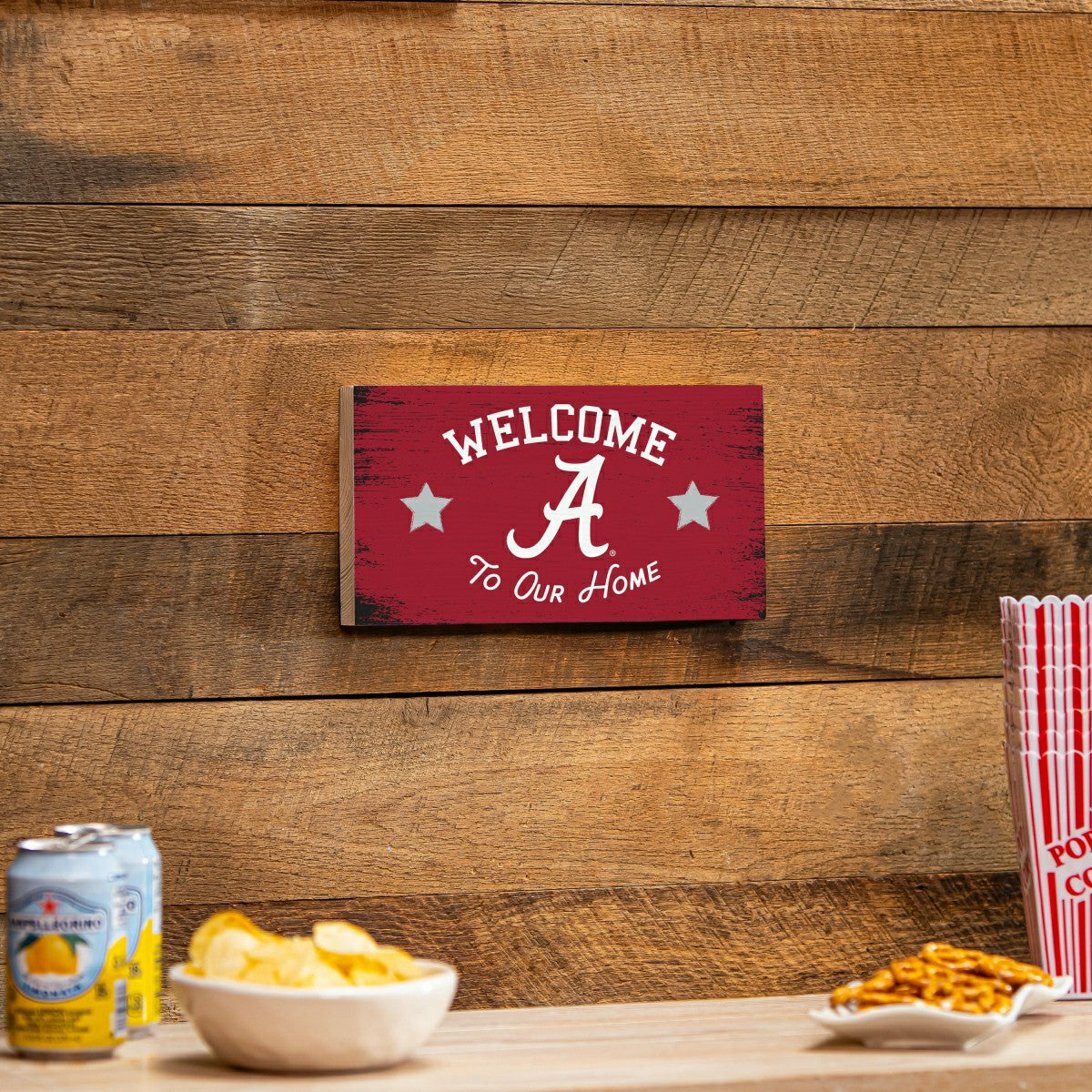 University of Alabama Wood Wall Sign, 6x11, Collegiate, Home