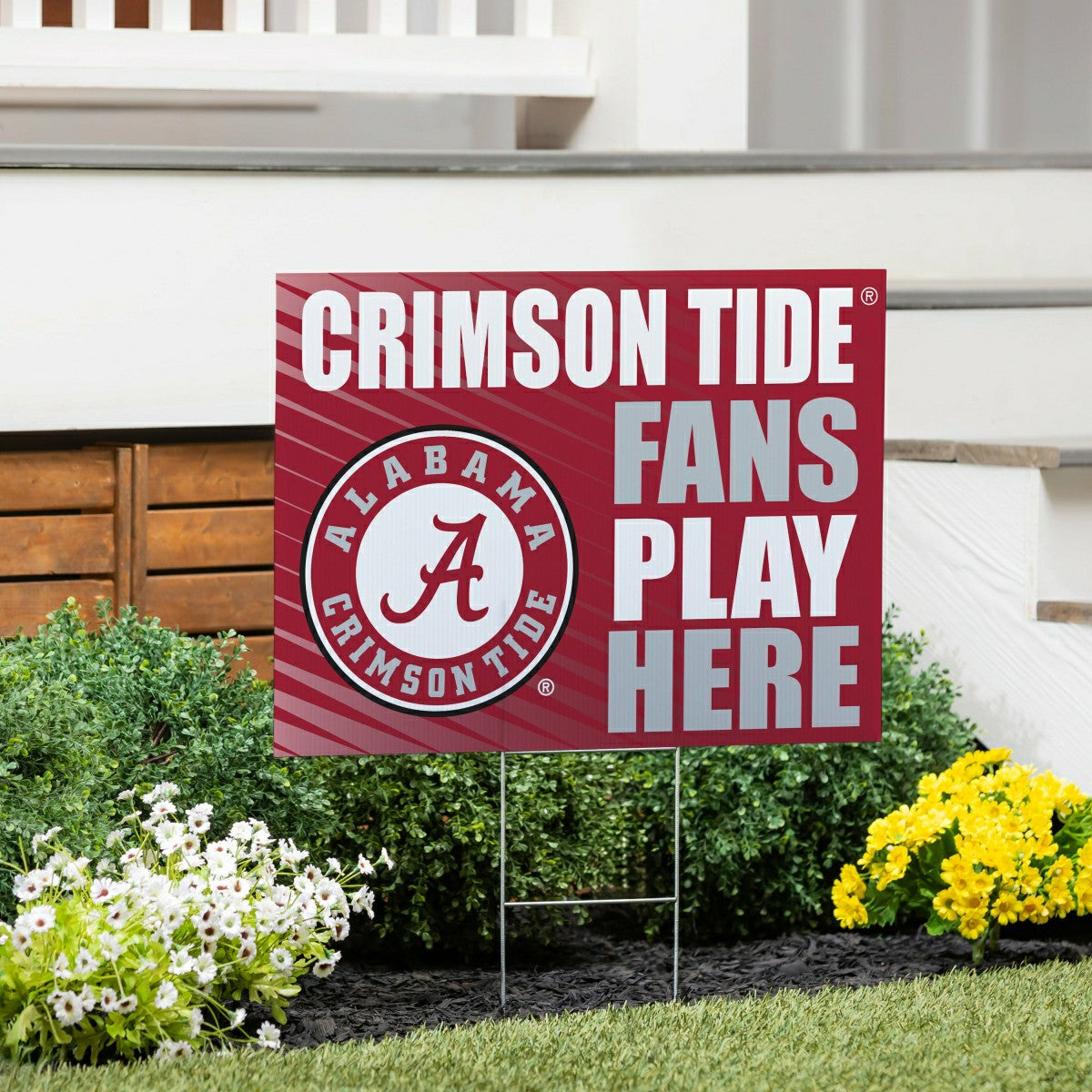 University of Alabama Coroplast Yard Sign "Fans Play Here", Collegiate, Home
