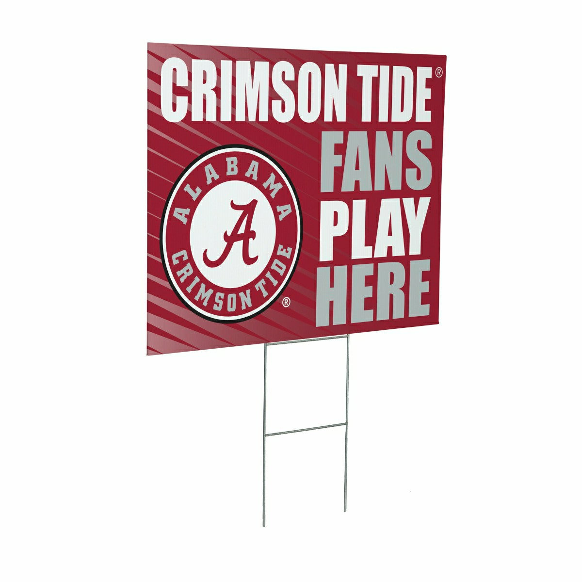 University of Alabama Coroplast Yard Sign "Fans Play Here", Collegiate, Home