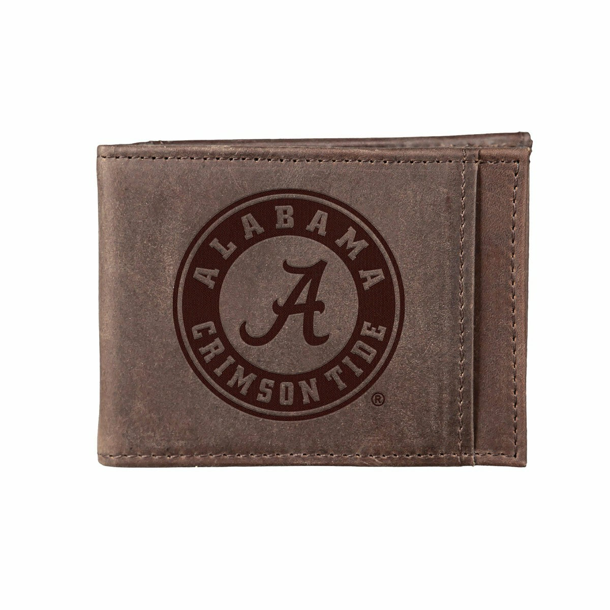 Front Pocket Wallet w/ RFID Blocking, University of Alabama, Brown, Collegiate, Home