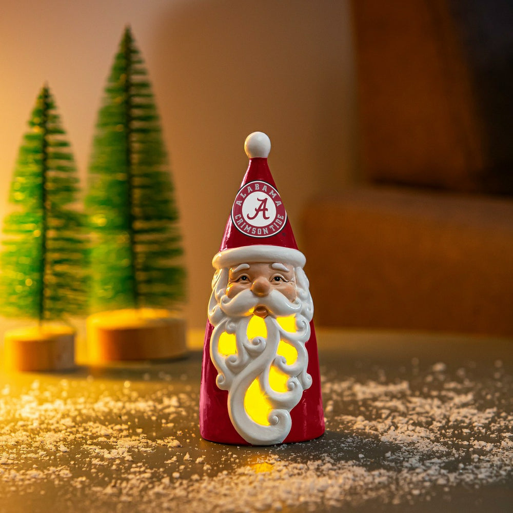 University of Alabama Santa LED Statuary, 8", Collegiate, Home