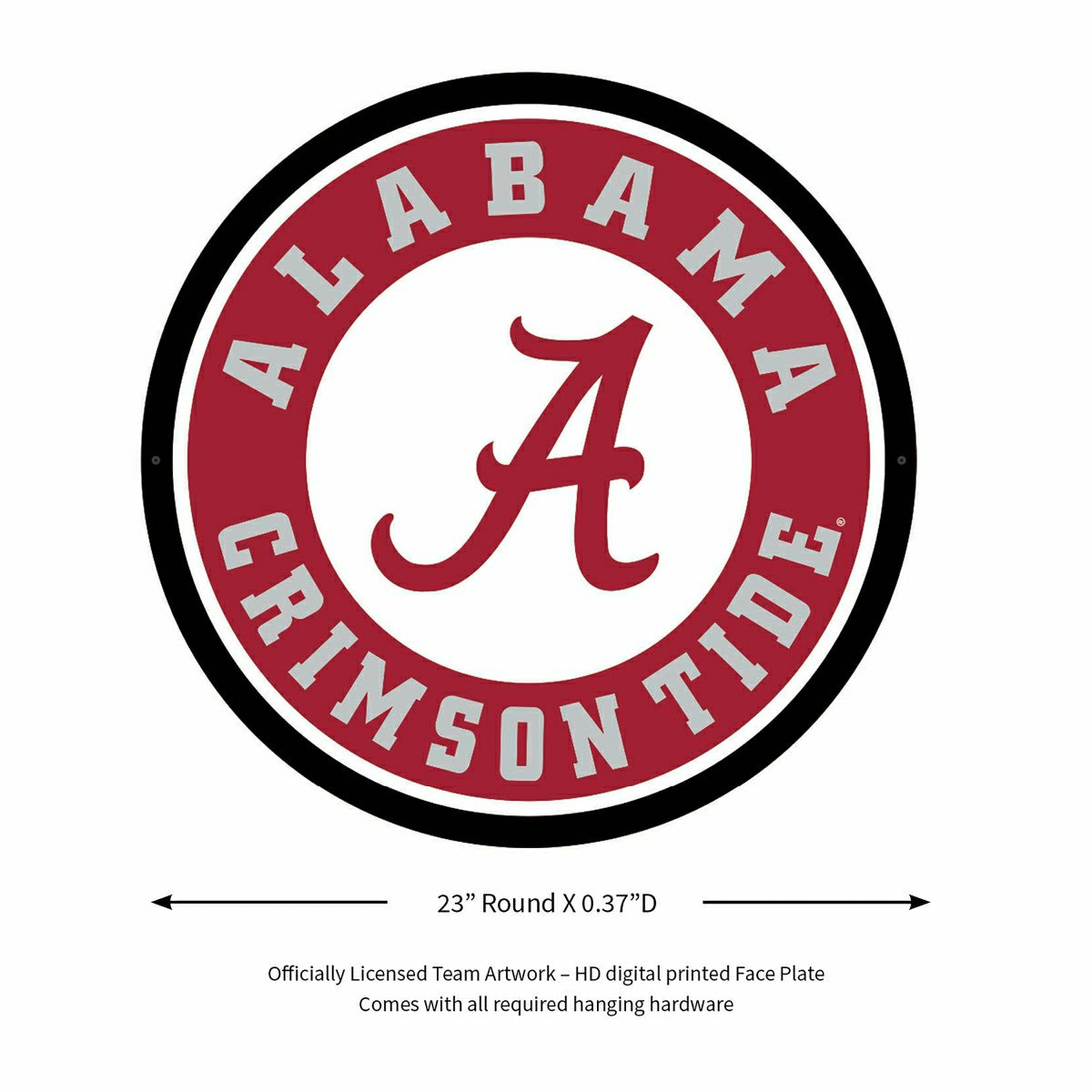 LED Wall Decor, Round, University of Alabama, Collegiate, Home