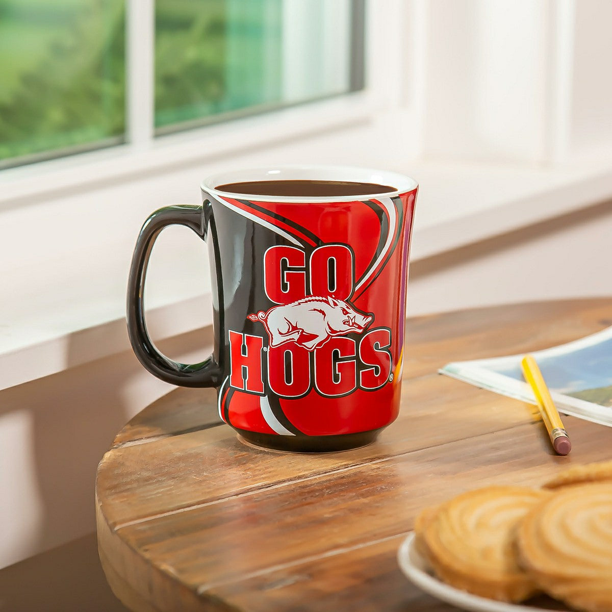 University of Arkansas, 14oz Ceramic Cup of Awesome with Matching Box, Collegiate, Home