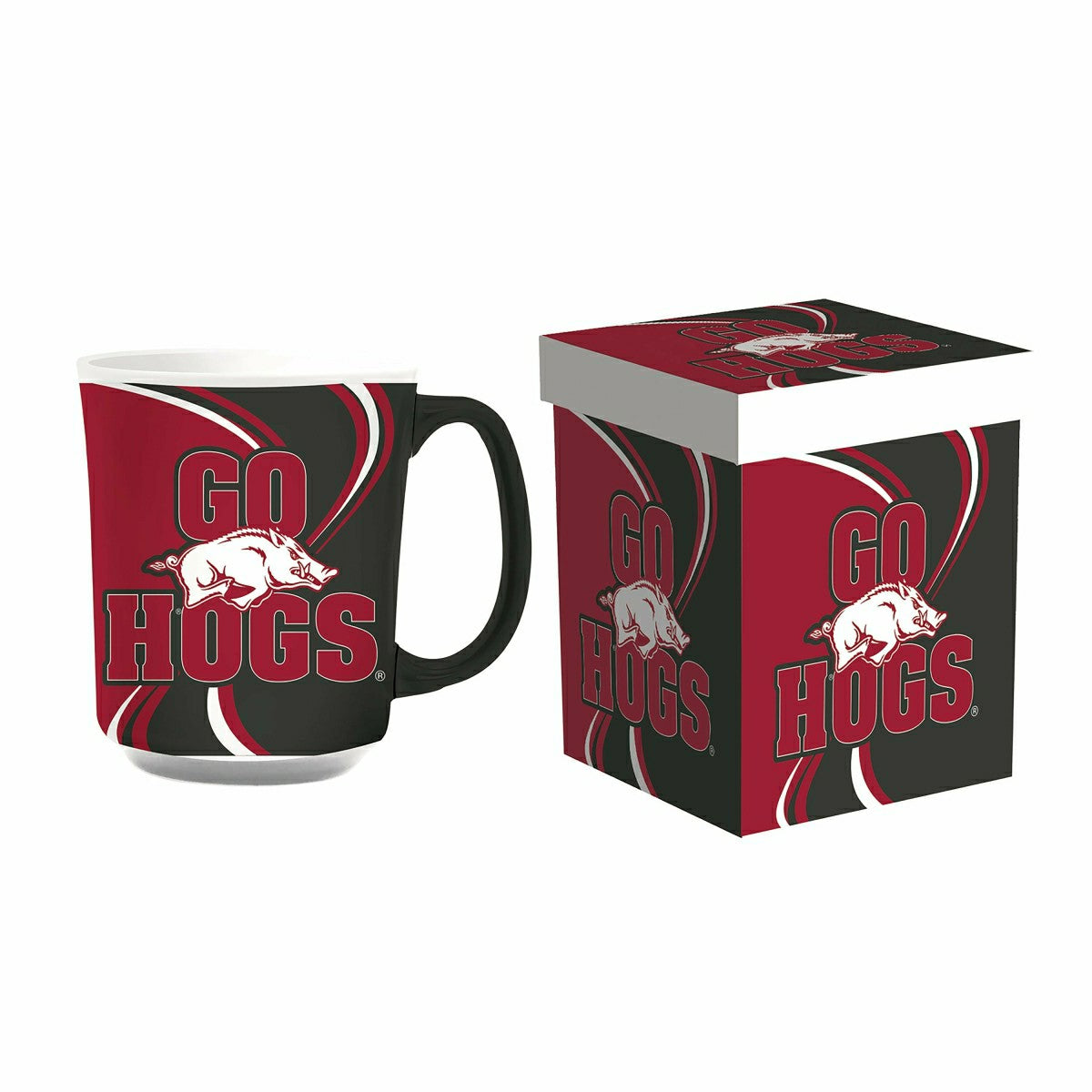 University of Arkansas, 14oz Ceramic Cup of Awesome with Matching Box, Collegiate, Home