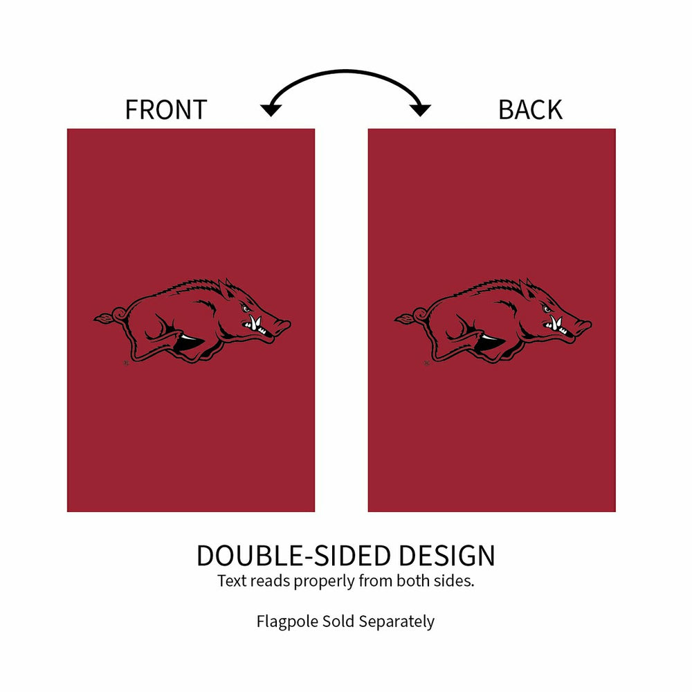 Applique Flag, Reg, University of Arkansas, Collegiate, Home