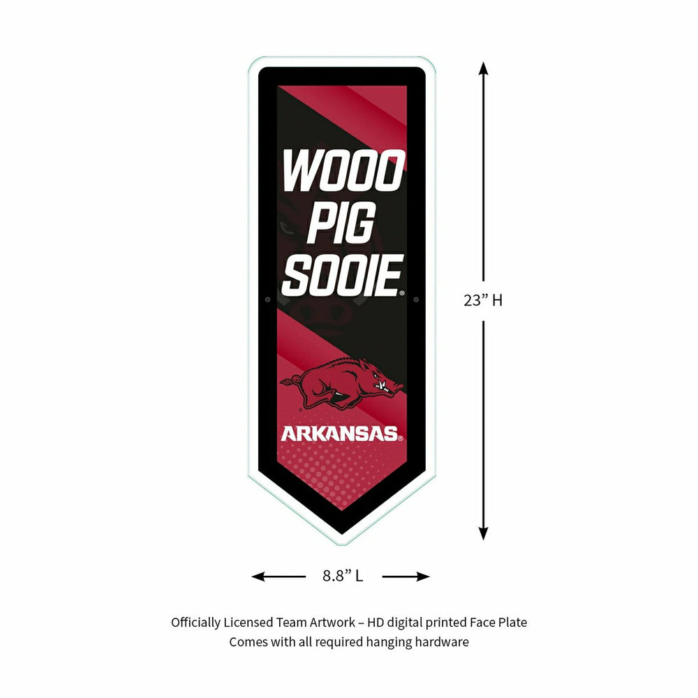 LED Wall Decor, Pennant, University of Arkansas, Collegiate, Home