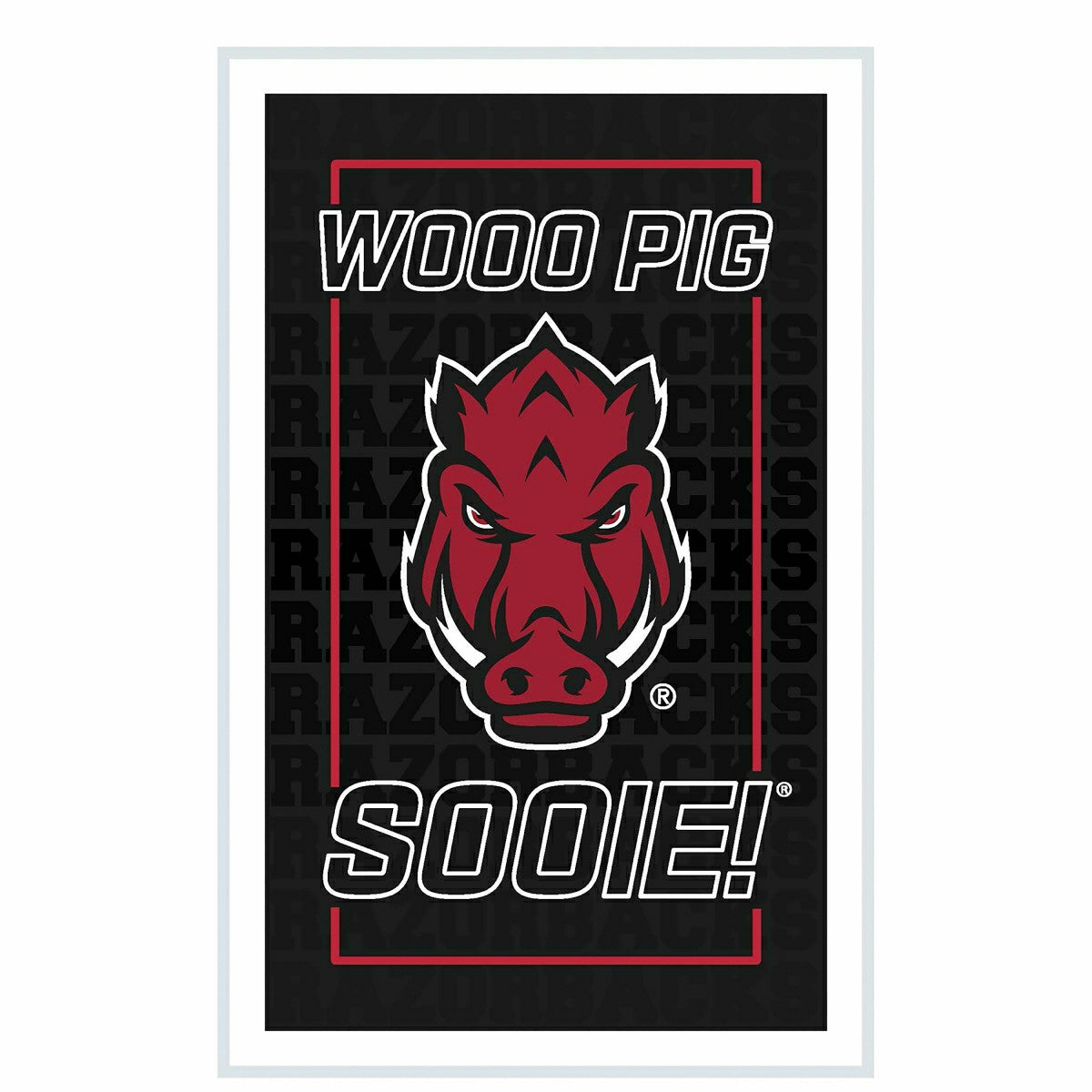 University of Arkansas College Rectangle Neolite LED Decor, Collegiate, Home