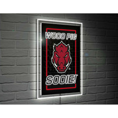 University of Arkansas College Rectangle Neolite LED Decor, Collegiate, Home