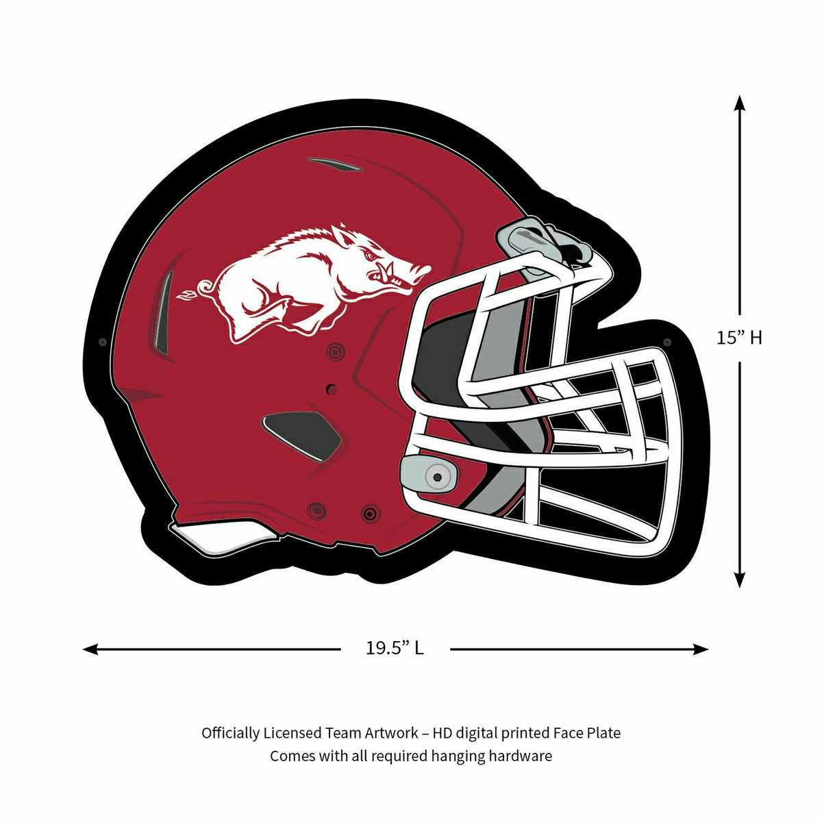 LED Wall Decor, Helmet, University of Arkansas, Collegiate, Home