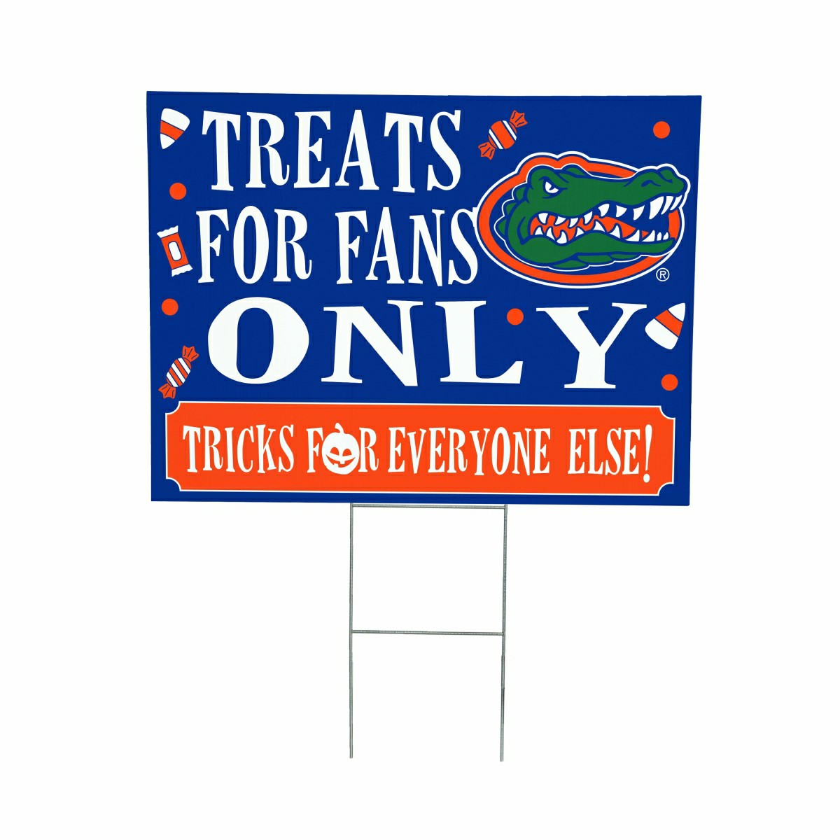 University of Florida Yard Sign, Halloween Treats for Fans, Collegiate, Home