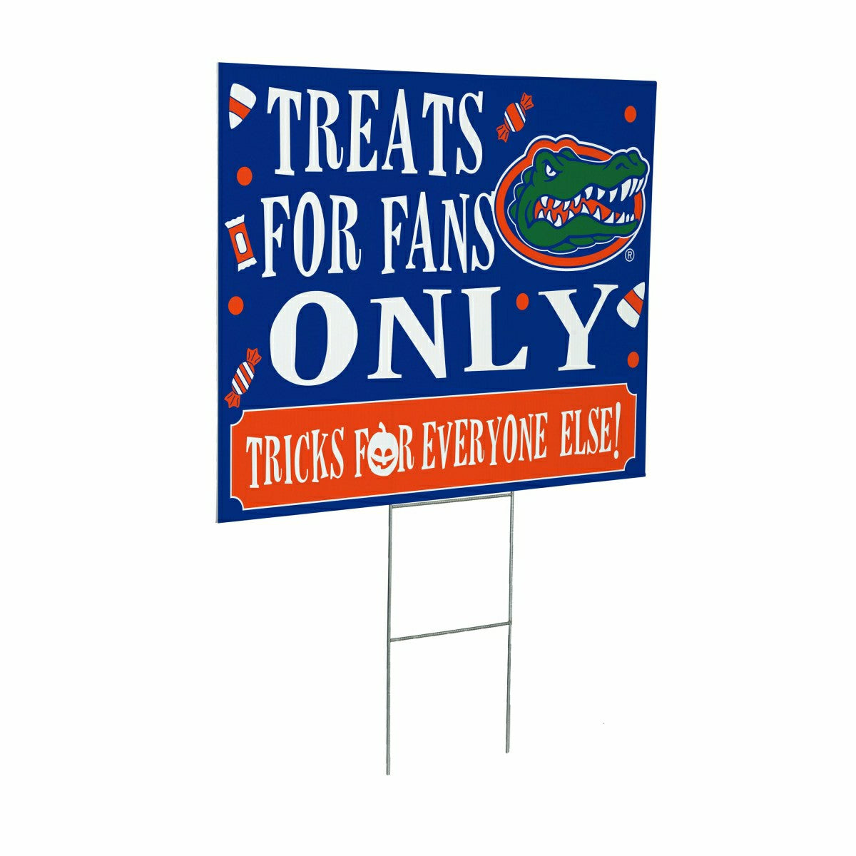 University of Florida Yard Sign, Halloween Treats for Fans, Collegiate, Home
