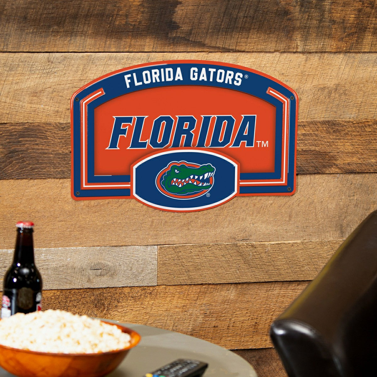 University of Florida USA Embossed Steel Wall Sign, 11" x 17", Collegiate, Home