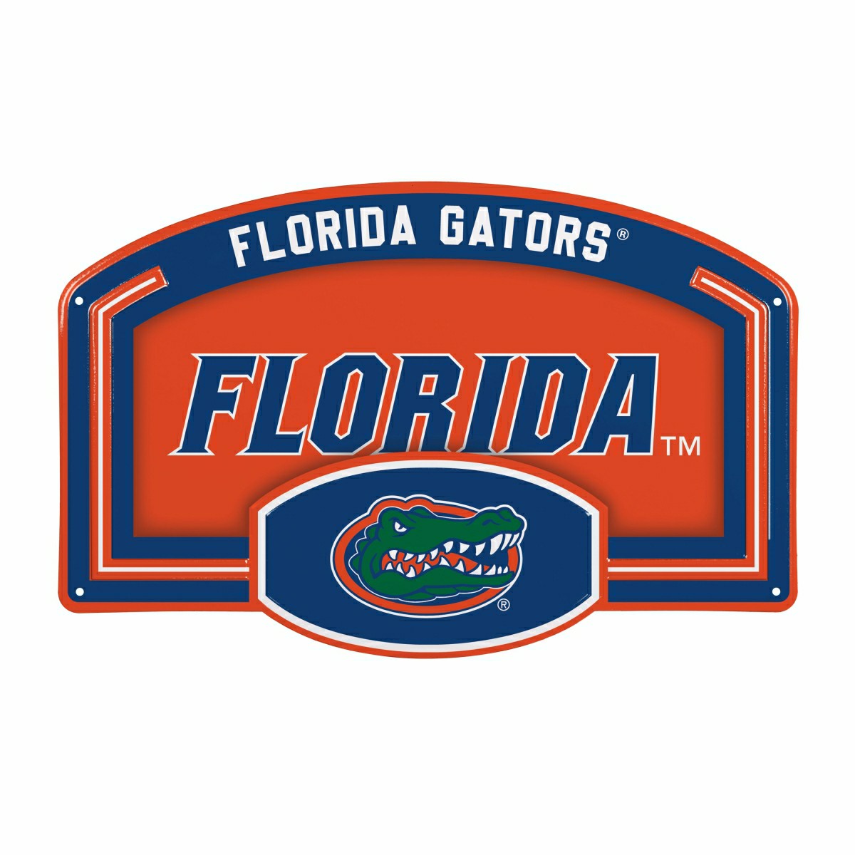 University of Florida USA Embossed Steel Wall Sign, 11" x 17", Collegiate, Home