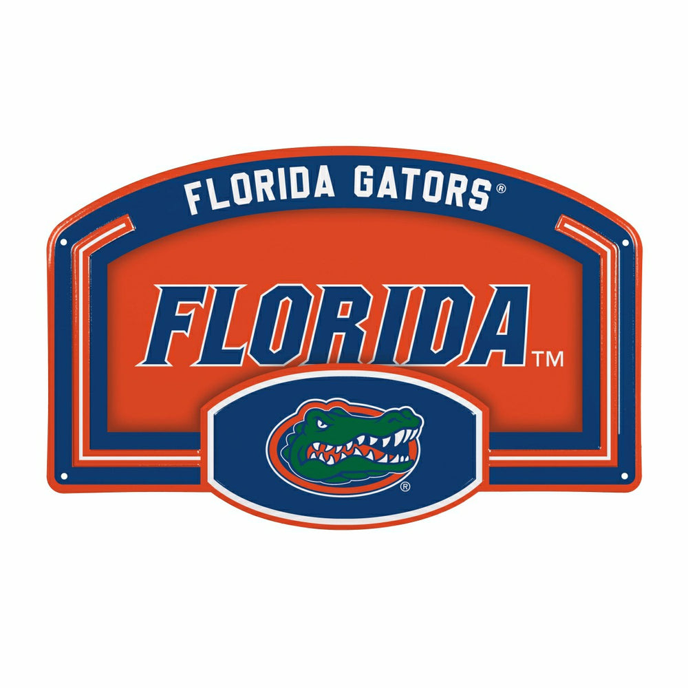 University of Florida USA Embossed Steel Wall Sign, 11" x 17", Collegiate, Home