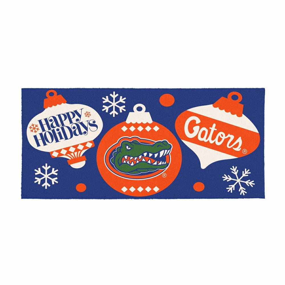 University of Florida Holiday Flocked Coir Sassafras Switch Mat, 22"x1, Collegiate