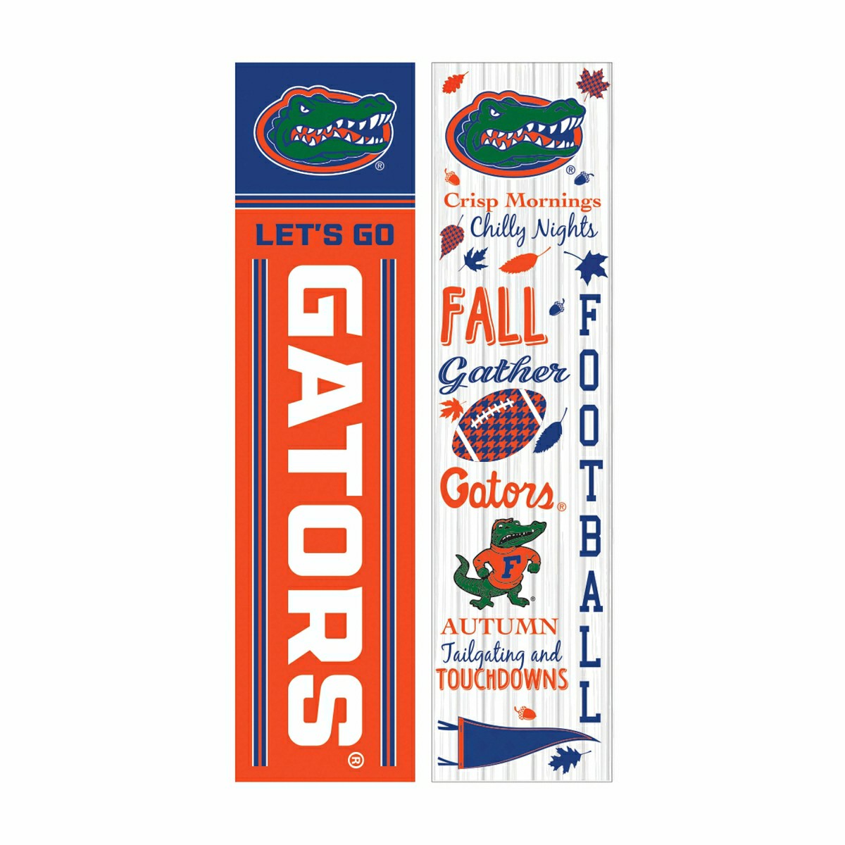 University of Florida 46" Double Sided Leaner, Fall Seasonal, Collegiate, Home