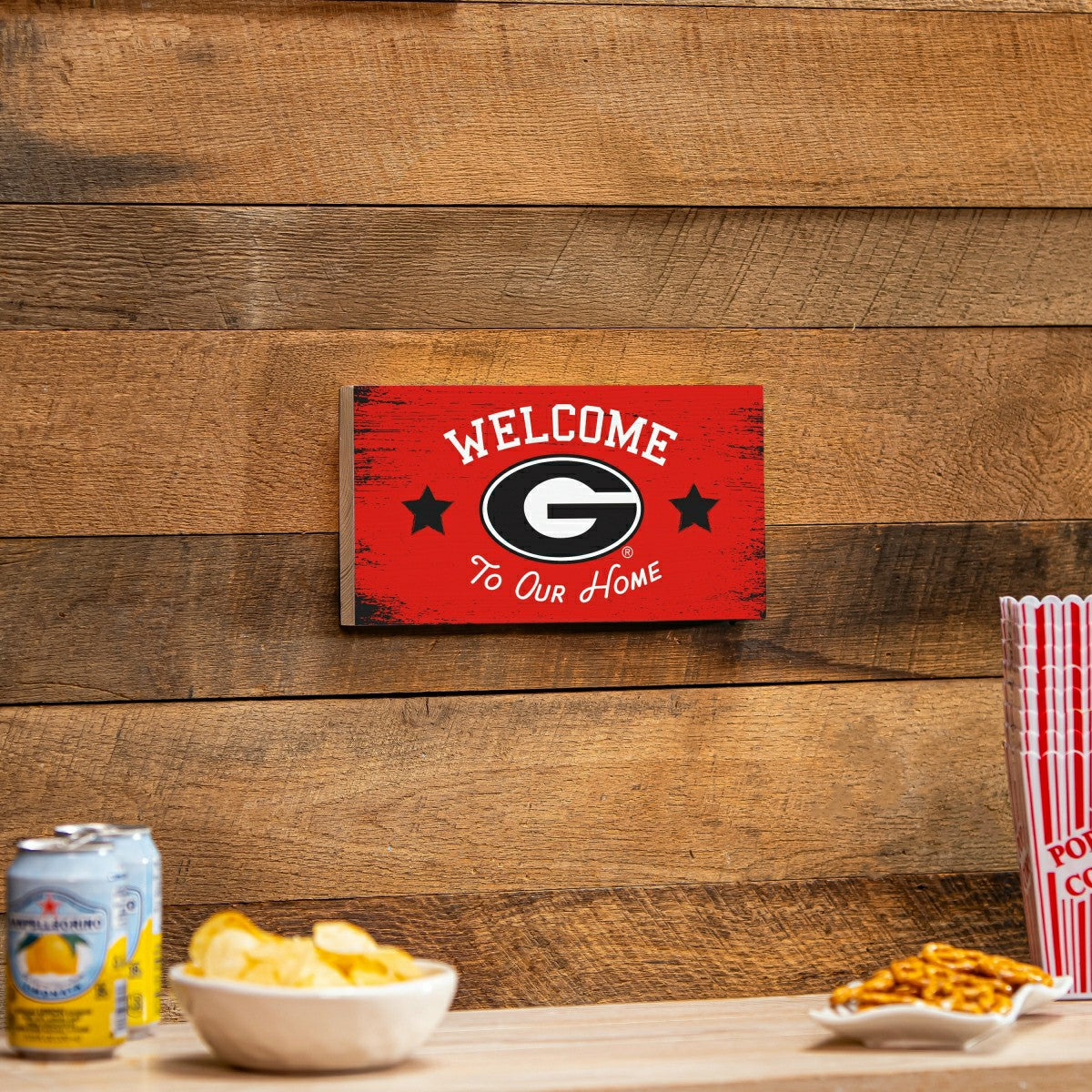 University of Georgia Wood Wall Sign, 6x11, Collegiate, Home