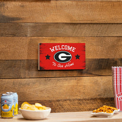 University of Georgia Wood Wall Sign, 6x11, Collegiate, Home