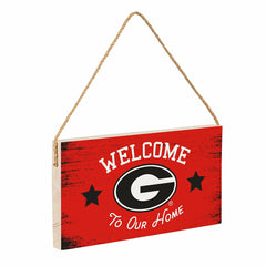University of Georgia Wood Wall Sign, 6x11, Collegiate, Home