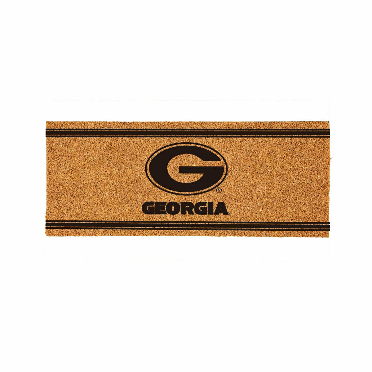 University of Georgia Extra Large One Color Coir Mat, 60"x24", Collegiate