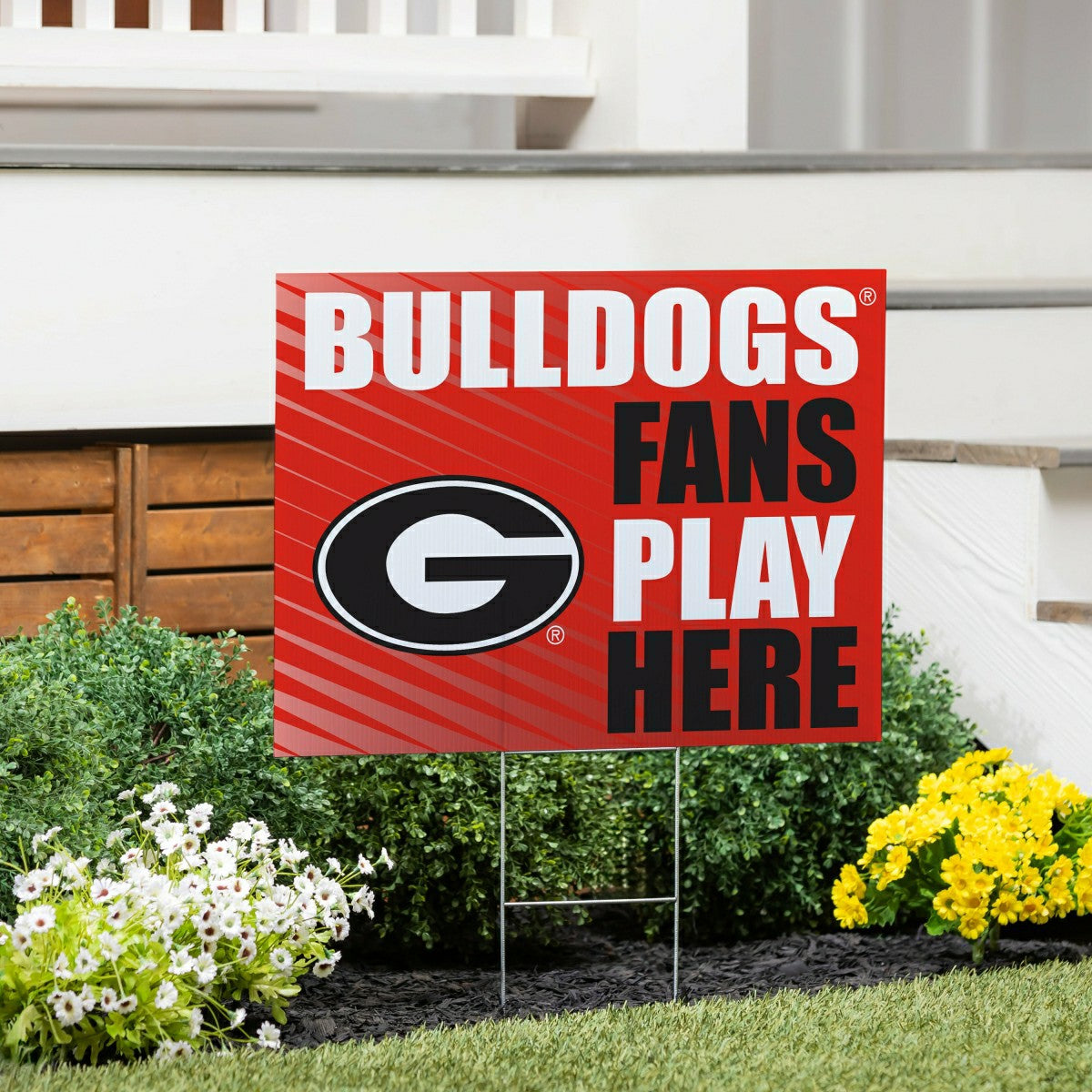 University of Georgia Coroplast Yard Sign "Fans Play Here", Collegiate, Home
