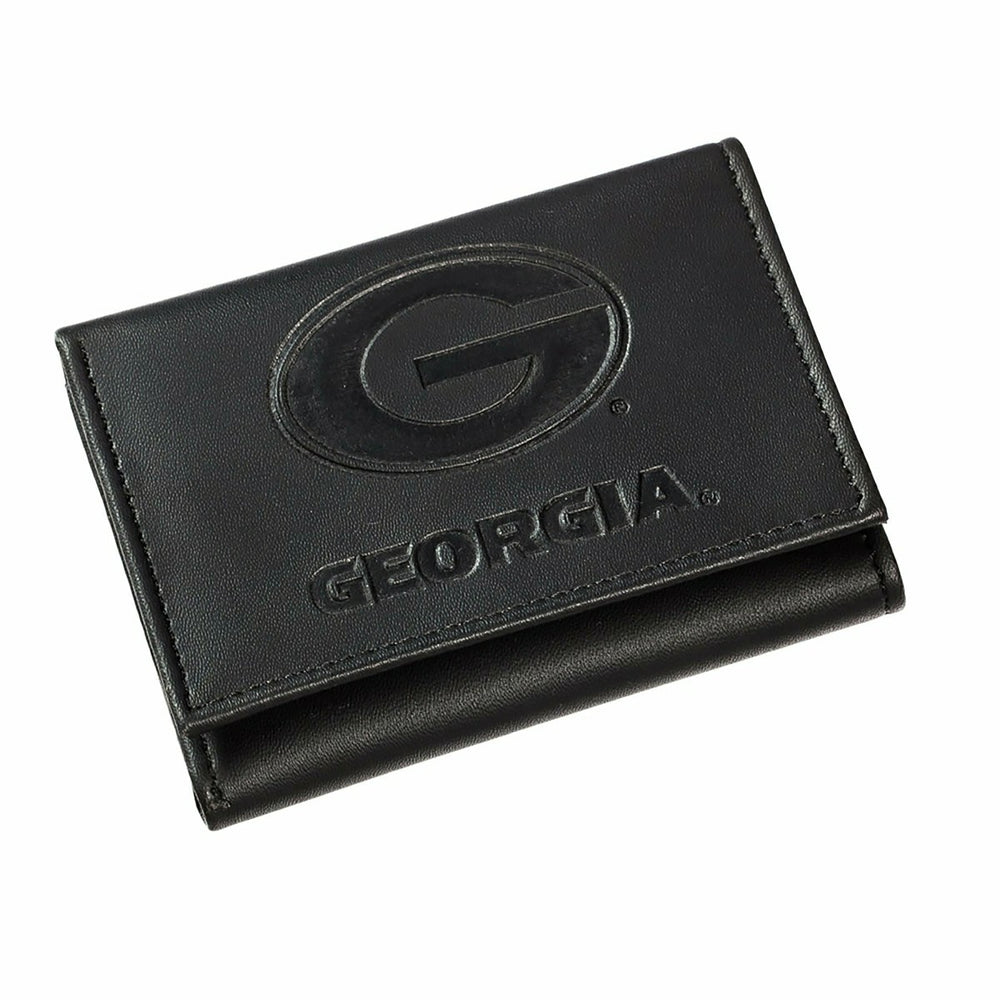 University of Georgia, Tri-Fold Wallet, Black, Collegiate, Home