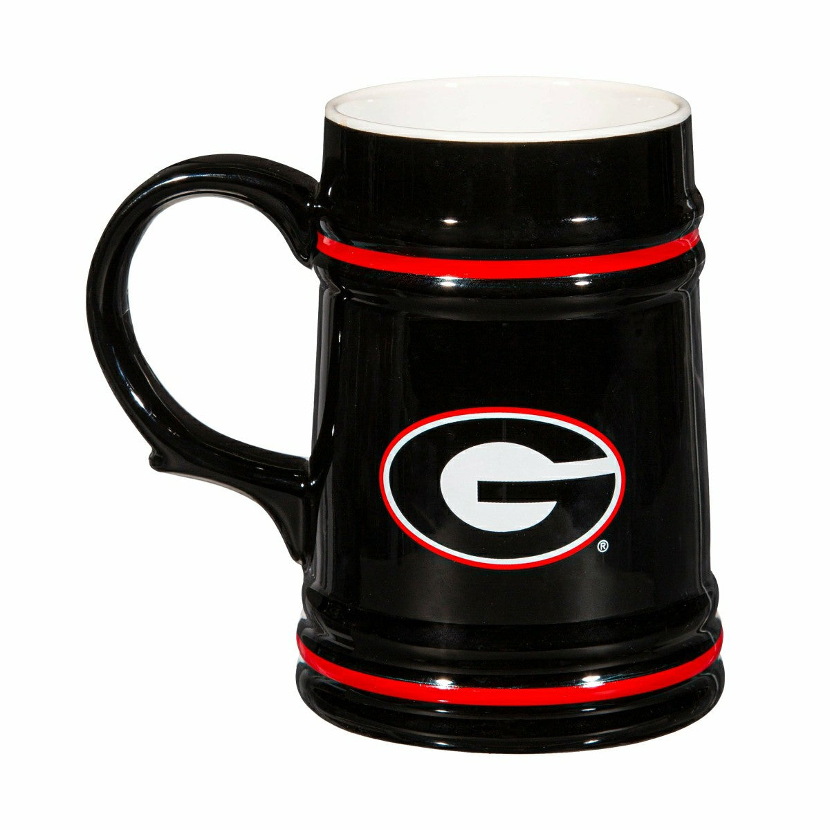University of Georgia Ceramic Stein Cup, 24oz, Collegiate, Home