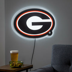 Georgia LED Wall Decor, Glazelite, Logo, Collegiate, Home