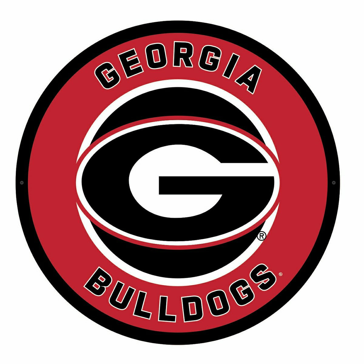 LED Wall Decor, Round, University of Georgia, Collegiate, Home