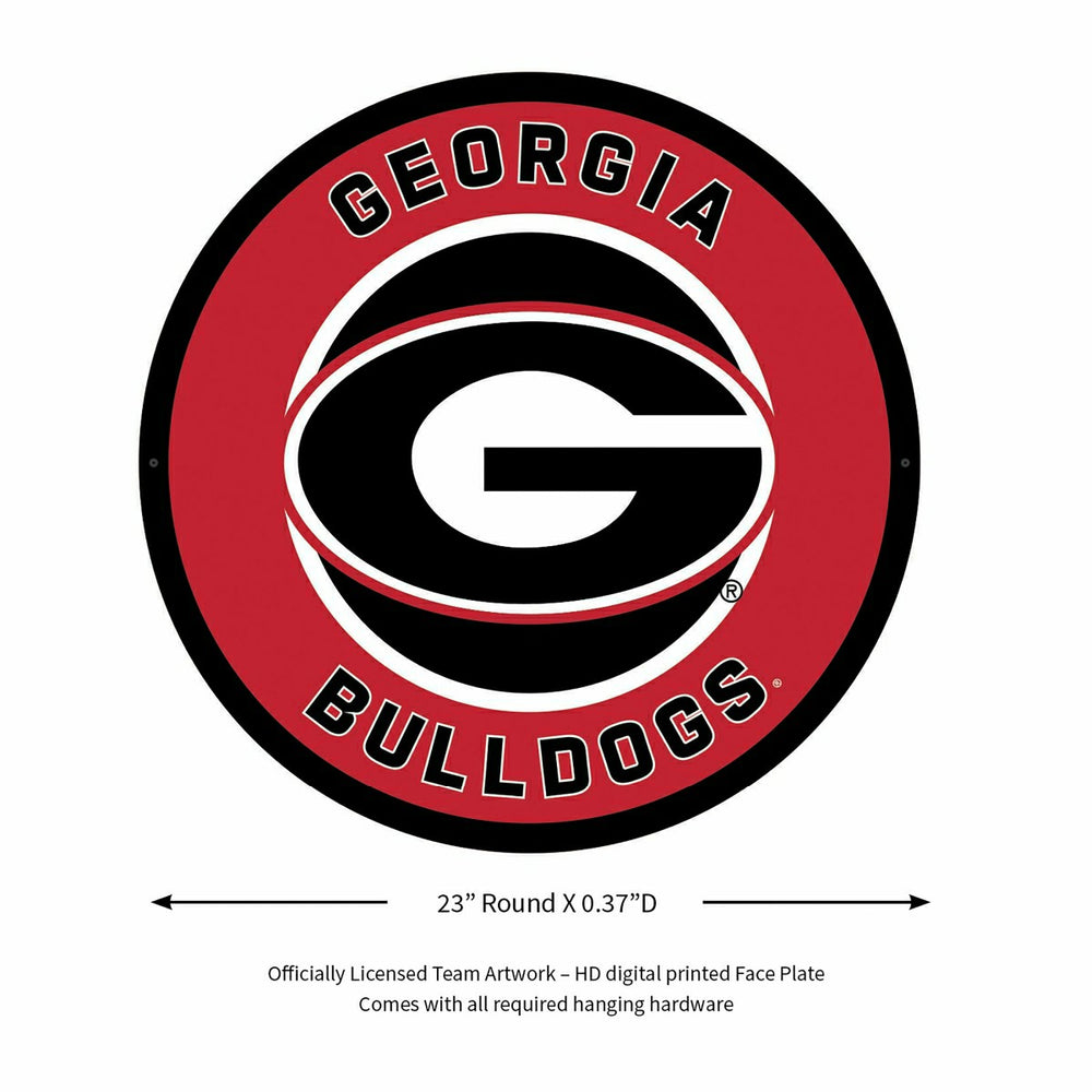 LED Wall Decor, Round, University of Georgia, Collegiate, Home