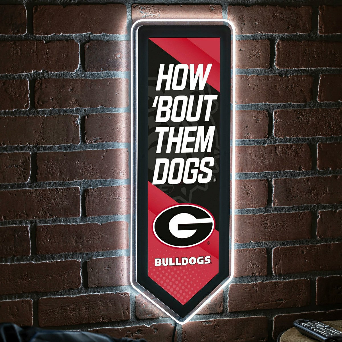 LED Wall Decor, Pennant, University of Georgia, Collegiate, Home