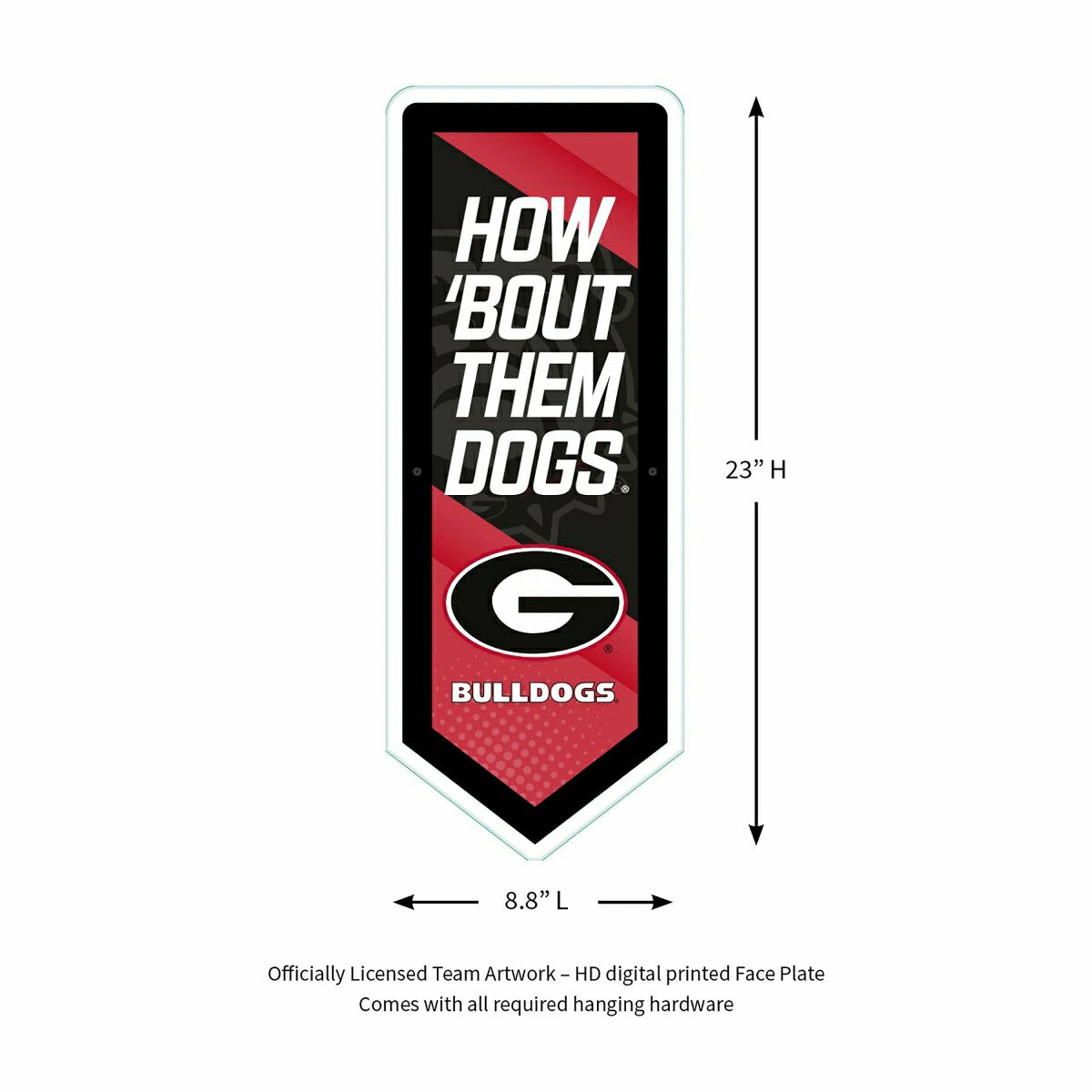 LED Wall Decor, Pennant, University of Georgia, Collegiate, Home