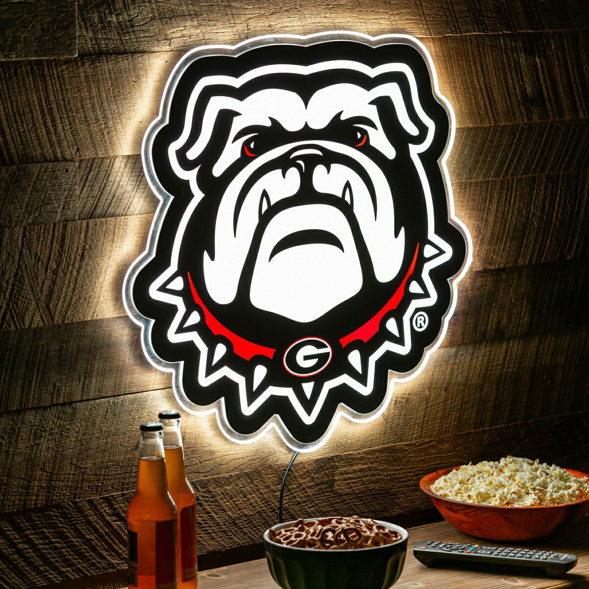 LED Wall Decor, Glazelite, College Mascot, University of Georgia, Collegiate, Home