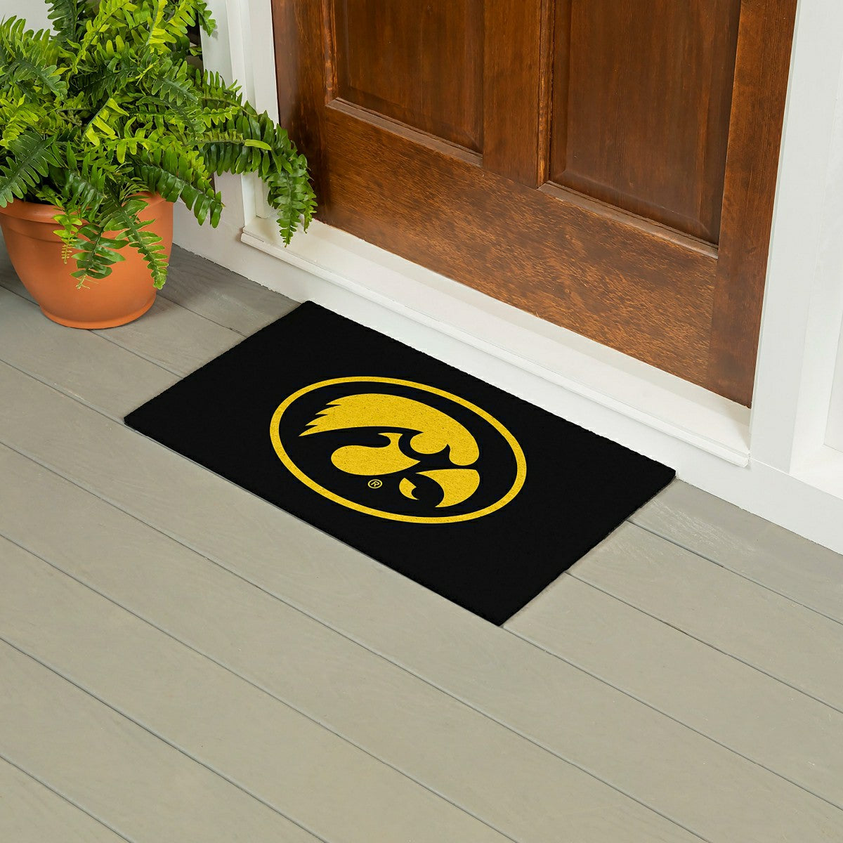 Full Color PVC Mat, 16" x 28", University of Iowa, Collegiate