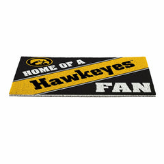 University of Iowa, PVC Mat COLOR, Home of a Fan, Collegiate