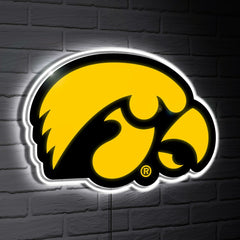 Iowa LED Wall Decor, Glazelite, Logo, Collegiate, Home