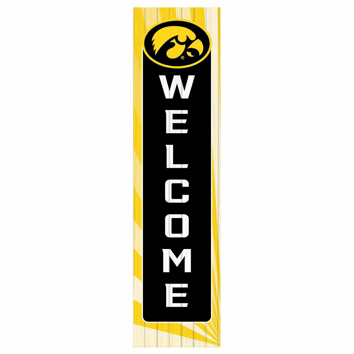 University of Iowa Summer Seasonal Single Sided Large Leaner, 46", Collegiate, Home