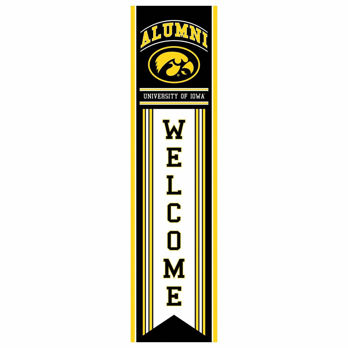 University of Iowa Alumni Single Sided Large Leaner, 46", Collegiate, Home